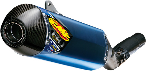 FMF Factory 4.1 RCT Slip-On Muffler - Anodized Titanium with Carbon Fiber End Cap - FE 250/350 045561