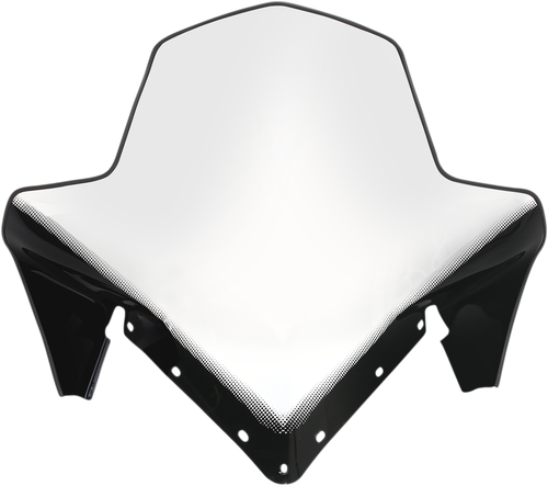 SNO STUFF Windshield - 20" - Clear/Black - Polaris 450-264-10