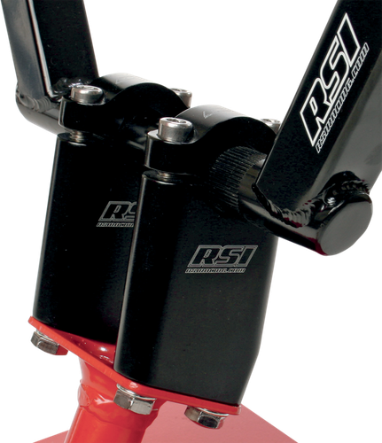 RACE SHOP INC. Angled Handlebar Risers - 15° - 2" - Black AR-2B-15