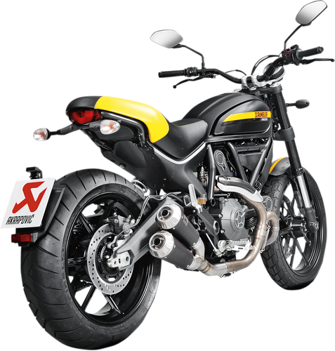 AKRAPOVIC Ducati Scrambler Titanium Muffler S-D8SO4-CUBTBL/1