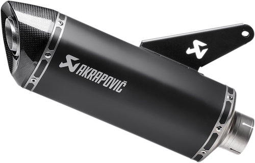 AKRAPOVIC Slip-On Line Muffler - Titanium - Black - 821/1200 Monster S-D8SO2-HRBL