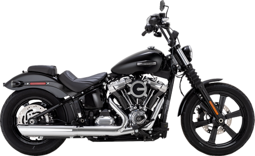 VANCE & HINES Twin Slash Slip-On Muffler - Chrome - Softail 16750