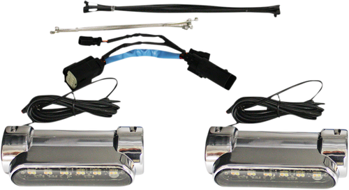 CUSTOM DYNAMICS Engine Guard Light - Chrome - '09-'13 CVO CD-CB-AW-SS8-C