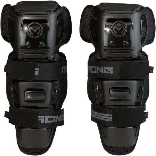 MOOSE OFFROAD Youth Synapse Lite Knee Guards - Black 2704-0493