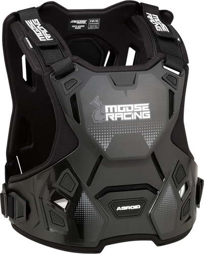 MOOSE OFFROAD Youth Agroid™ Chest Guard - Black - 2XS/XS 2701-1115
