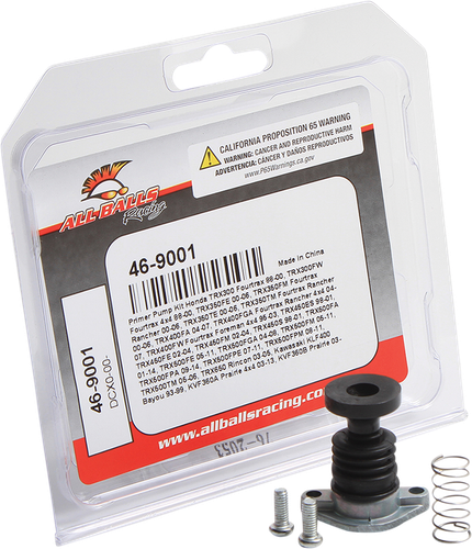 ALL BALLS Carburetor Primer Rebuild Pump Kit - Honda/Kawasaki 46-9001