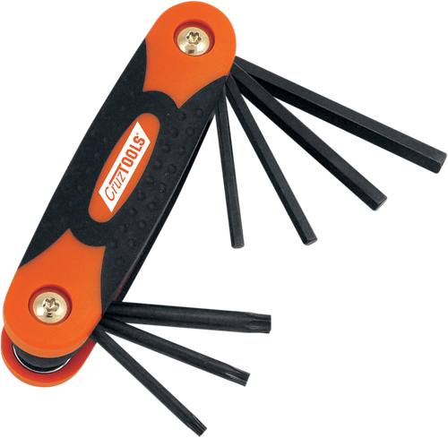 CRUZTOOLS Key Set - Hex/Torx - Folding FHT1
