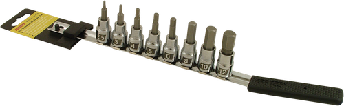 CRUZTOOLS Socket Bit Set - Hex - Metric ME38HBS
