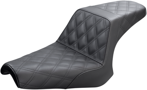 SADDLEMEN Step-Up Seat - Full Lattice Stitch - Black - Bolt '13-'24 Y13-16-175