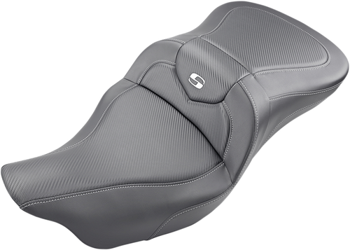 SADDLEMEN Extended Reach Roadsofa™ Seat - Carbon Fiber - without Backrest - FL '08-'24 808-07B-186