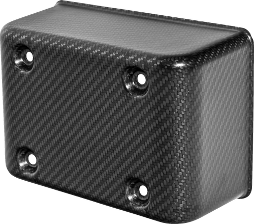 SADDLEMEN Fuse Block Cover - Carbon Fiber - Matte Black CF-899-04-003M