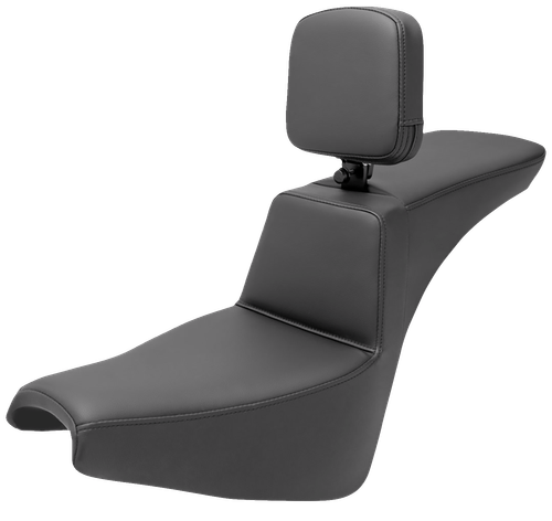 SADDLEMEN Tour Step-Up Seat - Rider Backrest - Plain - FXBB/FXST '18-'25 818-30-194BR