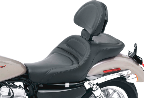 SADDLEMEN Seat - Explorer™ - With Backrest - Stitched - Black - XL '04-'20 807-03-030