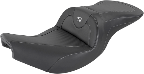 SADDLEMEN Roadsofa™ Carbon Fiber Seat - Without Backrest - Black - Indian '14-'26 I14-07-185