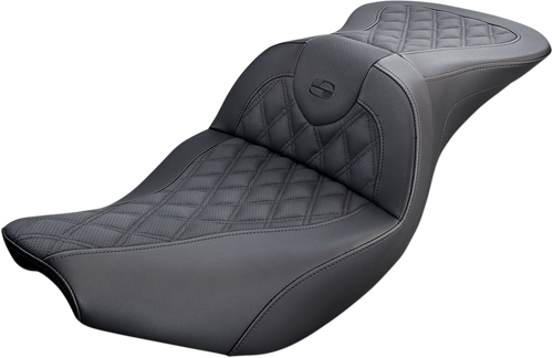 SADDLEMEN Roadsofa™ Seat - without Backrest - Lattice Stitch - Black - Indian '14-'24 I14-07-182