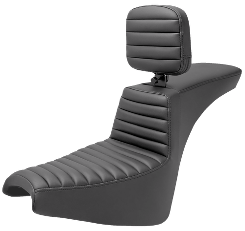 SADDLEMEN Tour Step-Up Seat - Rider Backrest - Tuck-n-Roll - FXBB/FXST '18-'25 818-30-191BR