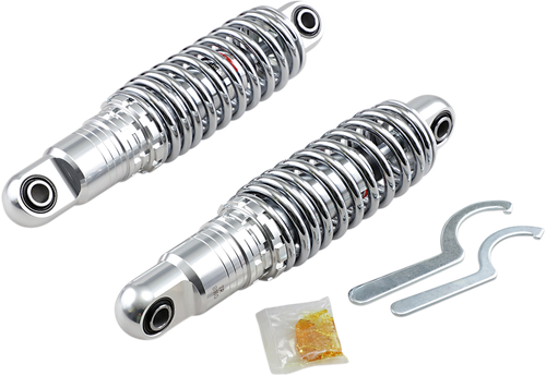 DRAG SPECIALTIES SHOCKS Premium Ride-Height Adjustable Shocks - 11" - Heavy Duty - Chrome C16-0160H