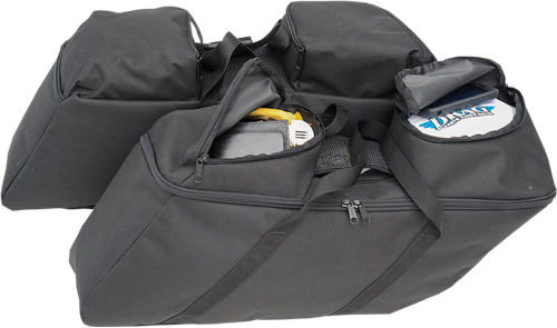 DRAG SPECIALTIES SEATS Saddlebag Liners - Black - FL '14-'22 3501-0942