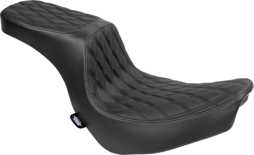 DRAG SPECIALTIES SEATS Predator 2-Up Seat - Vinyl - Double Diamond - Black Stitching - FLSB/FXLRS '18-'24 4688B