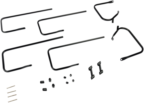DRAG SPECIALTIES Saddlebag Rail - Black - FL '09-'13 21038B