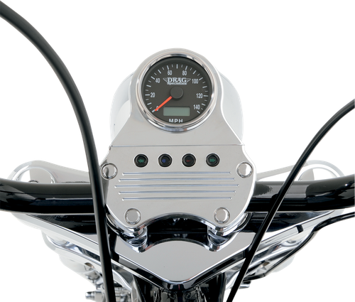 DRAG SPECIALTIES Programmable Mini Electronic Speedometer with Odometer/Tripmeter - 2.4" - Polished 21-6893DSNU