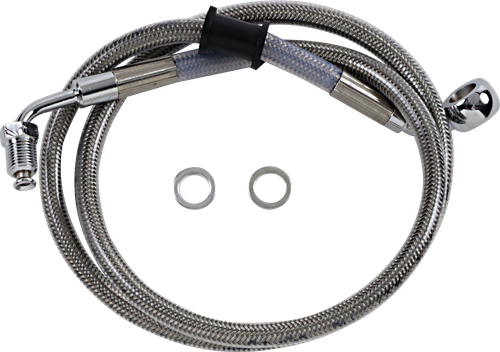 DRAG SPECIALTIES Brake Line - +10" - Stainless Steel - '18-'24 Softail 618604-10