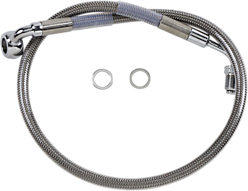 DRAG SPECIALTIES Brake Line - Front (Upper) - Stainless Steel 618601