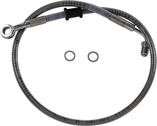 DRAG SPECIALTIES Brake Line - Front (Upper) - Stainless Steel 618620