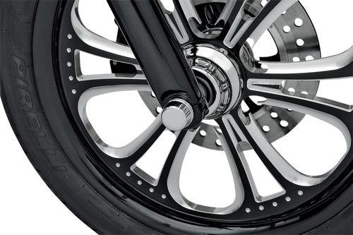 DRAG SPECIALTIES Axle Caps - Chrome - Front - Pair 16-0217-BC114