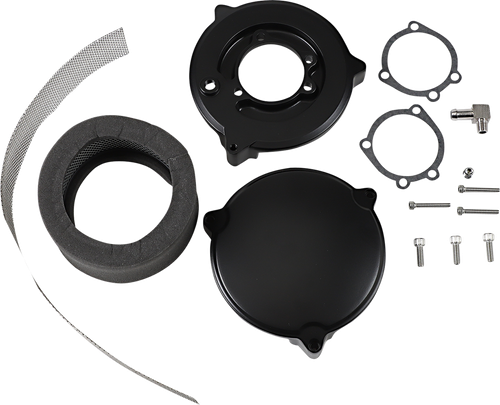 DRAG SPECIALTIES High Performance 6" Dragtron™ II Air Cleaner Kit - Black 121160
