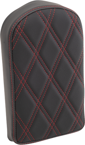 DRAG SPECIALTIES SEATS Sissy Bar Pad - Double Diamond - Red - Tall - 2" Thick 0822-0442