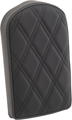 DRAG SPECIALTIES SEATS Sissy Bar Pad - Double Diamond - Black - Tall - 2" Thick 0822-0440