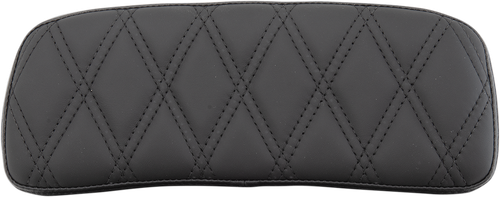 DRAG SPECIALTIES SEATS Chopped Tour-Pak Pad - Solar Leather - Black Double Diamond - 1-3/4" Thick 0822-0432