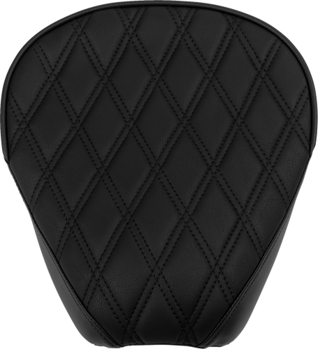 DRAG SPECIALTIES SEATS Rear Solo Seat - Wide - Double Diamond - Black Stitch - FL '97-'23 4698B