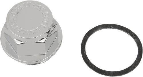 DRAG SPECIALTIES Chrome Master Cylinder Cap 17-0027-BC104