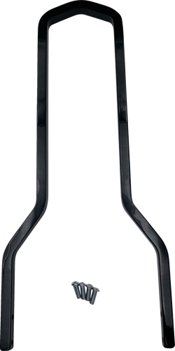 DRAG SPECIALTIES Square Sissy Bar - Black - 14.75"H x 8.75"W X08-0040GBT