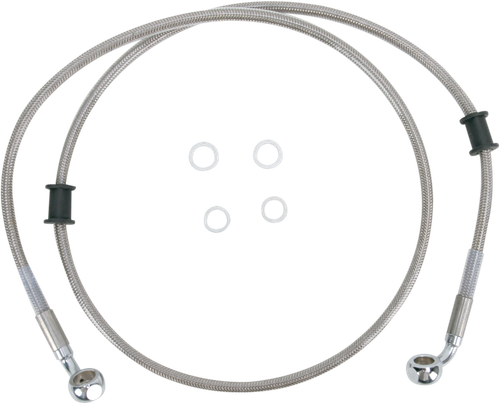 DRAG SPECIALTIES Brake Line - Front (Upper) - Stainless Steel 660323
