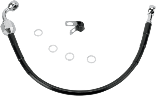 DRAG SPECIALTIES Brake Line - Rear - Black 640111-BLK