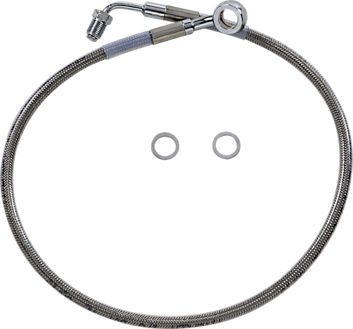 DRAG SPECIALTIES Brake Line - +4" - Stainless Steel - '18-'24 Softail 618631-4