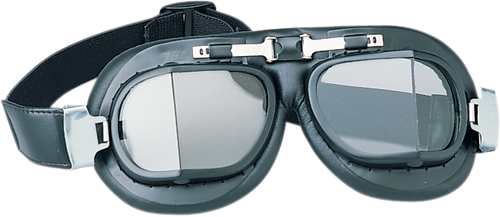 DRAG SPECIALTIES Red Baron Goggle - Flat Black - Tinted Lens 220001-BX3