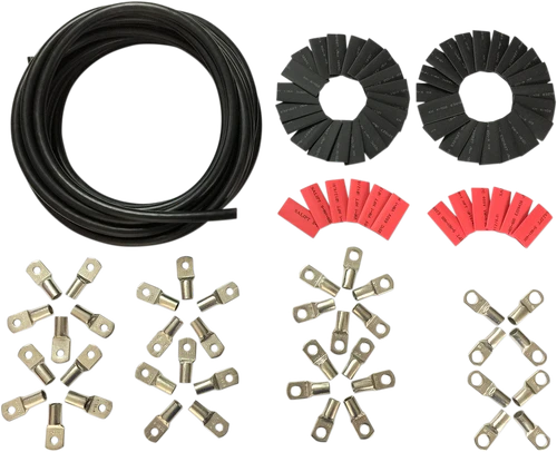 DRAG SPECIALTIES Custom Battery Cable Kit - Black E25-0092BK