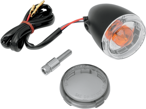 DRAG SPECIALTIES Turn Signal - 1156 - Front - Matte Black 12-0232BFDC