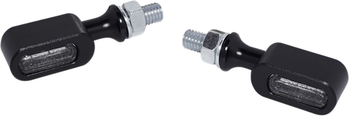 DRAG SPECIALTIES Marker Light - Clear/Amber - Matte Black L22-6042MBE