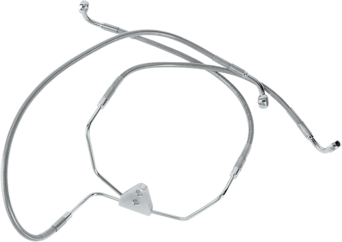 DRAG SPECIALTIES Brake Line - Front (Lower/Upper) - Stainless Steel 660411