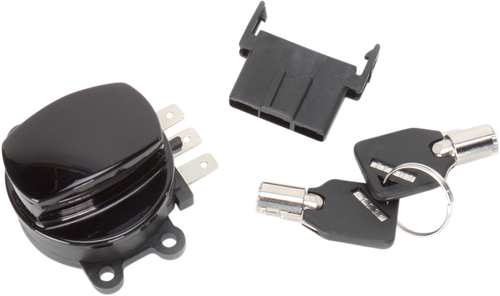 DRAG SPECIALTIES Side Hinge Ignition Switch - Gloss Black 21-0209GB