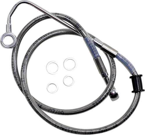 DRAG SPECIALTIES Brake Line - Front (Upper) - Stainless Steel 618299