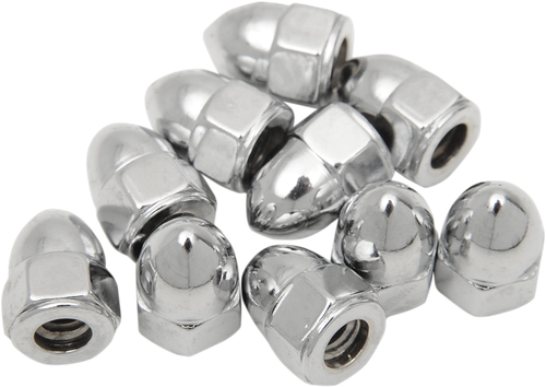 DRAG SPECIALTIES Nut - Acorn - Chrome - 10-24 MPB101