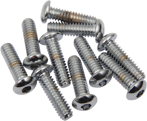 DRAG SPECIALTIES Bolts - Button Head/Replacement - 1/4"-20 x 1" - 10 Pack MPB414
