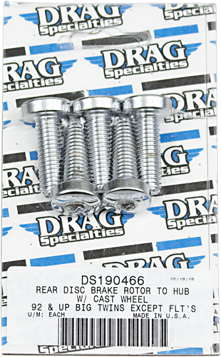 DRAG SPECIALTIES Mounting Kit - Rotor - Cast - Rear MK307