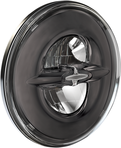 DRAG SPECIALTIES Headlight - Reflector-Style - 7" - Dark Chrome 0555944